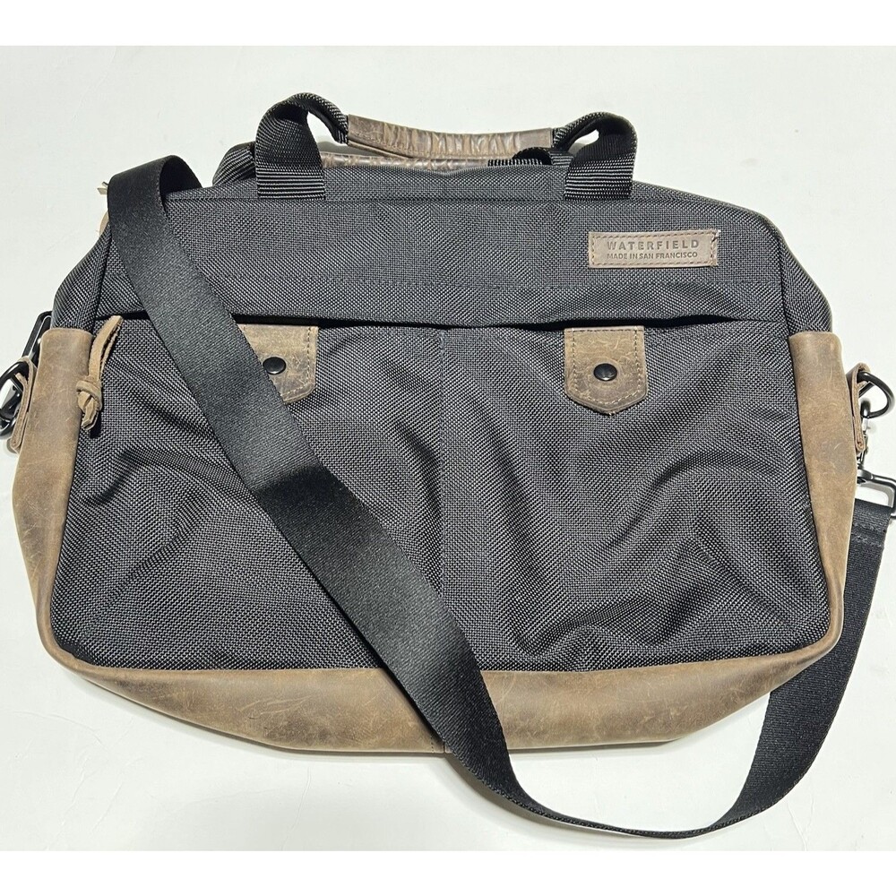 WaterField Designs Bolt Briefcase Dark Grey Brown Size 1